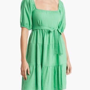 Green cool summer dress